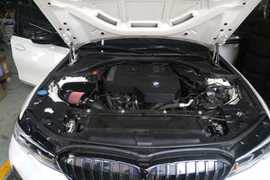 Entrée d'air froid de voiture en Fiber de carbone haute Performance EDDY avec tuyau pour <span class=keywords><strong>BMW</strong></span> 320i <span class=keywords><strong>325i</strong></span> 330i 335i G20 G21 G28 B48 système d'admission d'air - Product Image 3