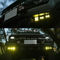 Harnais de câblage 6 voies LIGHTFOX pour feux antibrouillard/feux de virage avec kit de montage pour feux antibrouillard pour Ford Bronco
