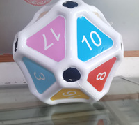 Dés gonflables arc-en-ciel D20 personnalisés de haute qualité pour jeux de société pour adultes, dés cadeaux