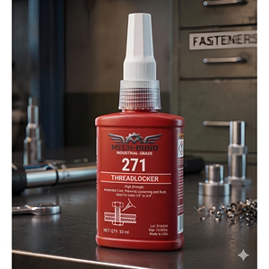 271 Threadlocker <b>thread</b> locker adhesive high strength threadlocker bolt adhesive nut and bolt <b>lock</b> screw locking compound - Product Image 1