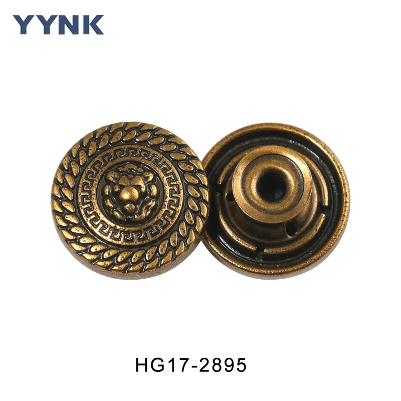 2024 Top Quality Custom Fashion Metal Button Environmental Plating Denim Zinc Alloy Jeans Button and Rivet for Pants Clothes