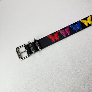 Cintura <span class=keywords><strong>Punk</strong></span> <span class=keywords><strong>Rock</strong></span> Y2K in Stile Gotico Vintage con Borchie e Rivetti, Cintura Giovanile in Pelle PU con Croce Ricamata - Product Image 6