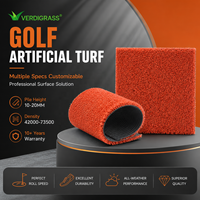Gazon synthétique haute densité pour golf, gazon artificiel réaliste et souple pour putting green, tapis sur mesure en rouleau
