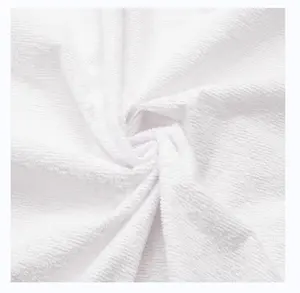 Высококачественная ткань для домашнего текстиля, белый водонепроницаемый махровый хлопок, Бамбуковая мягкая ткань, ламинированная ТПУ ткань