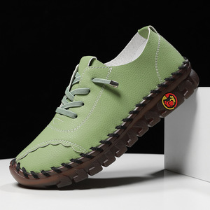 Высококачественные женские туфли-балетки ручной работы для повседневной носки, универсальные, с мягкой подошвой, большие размеры - Product Image 3