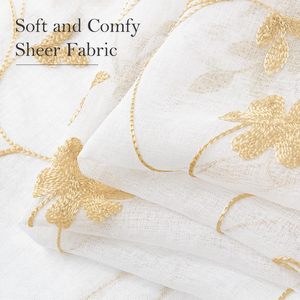 Pas cher et Offre Spéciale Broderie Rideaux Tissus Lin Look Sheer <span class=keywords><strong>Rideau</strong></span> <span class=keywords><strong>Tissu</strong></span> Mètres Rouleau Textiles De Maison - Product Image 5