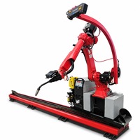 Sistema de Riel Robótico para Soldadura de 6 Ejes con Brazo Industrial y Control PLC para Soldadura de Larga Distancia en Grandes Estructuras de Acero