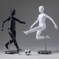 Mannequin enfant articulé haut de gamme avec tête et support, modèle robotique intégral pour vitrine, accessoires flexibles et mobiles