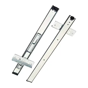 Cross Shaped Pocket Door Installation Inside Cabinet Ball Bearing Telescopic Channel Drawer Runner Sliding Guide Railway