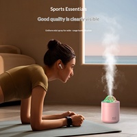 Nuevo Humidificador con Simulación de Volcán, Purificador de Aire Portátil para Auto, Atomizador Humectante Ultrasónico con Alimentación USB
