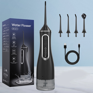 Chorro de agua <span class=keywords><strong>Dental</strong></span> ultrasilencioso, <span class=keywords><strong>irrigador</strong></span> bucal portátil, hilo <span class=keywords><strong>dental</strong></span> con 4 puntas de boquilla para el cuidado <span class=keywords><strong>dental</strong></span> de nivel profesional en el hogar - Product Image 5
