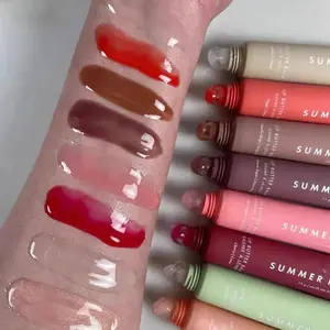 Rouge à lèvres hydratant longue durée pour femmes, gloss à lèvres, maquillage végétalien, <span class=keywords><strong>soin</strong></span> des lèvres, nourrissant, éclaircissant les lèvres, vente en gros personnalisée - Product Image 4