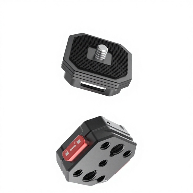 Aluminum Alloy Arca Quick-release Plate Clamp Gimbal Stabilizer Tripod Base Double Locking Mechanism