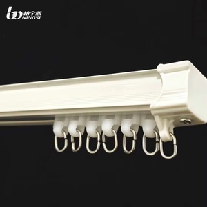 Nhà Máy Bán Buôn Giá Im Lặng Sheer Nhôm Hidden Rèm Đường Sắt Thanh Lịch Trang Trí Nội Thất Cửa Sổ Phụ Kiện Mô Hình Rèm Cực - Product Image 4