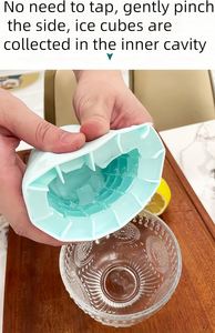 Bac à glaçons en silicone 3D amélioré, 30 cavités, facile à démouler, anti-fuite, gain de place, sans BPA pour les boissons et les cocktails - Product Image 4