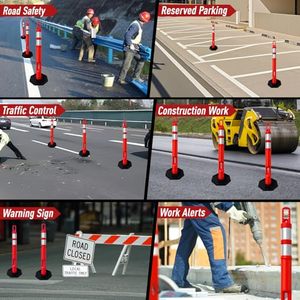 Linh hoạt cảnh báo bài với cao su cơ sở đường bollard phản chiếu delineator bài Road giao thông đánh dấu bài bollard - Product Image 3