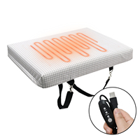 Chaise de stade rembourrée Canbo Deluxe, coussin en mousse portable, siège de stade chauffé par USB pour l'hiver