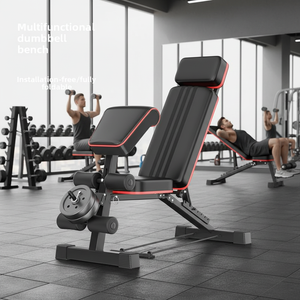 Banc de musculation réglable multifonctionnel pour presse, <span class=keywords><strong>fly</strong></span> et sit-up – Équipement <span class=keywords><strong>d</strong></span>'entraînement à domicile pour fitness intérieur - Product Image 1