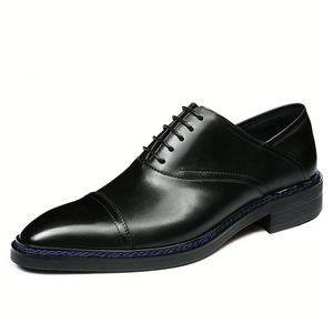 Nouvelles Chaussures Habillées en Cuir Véritable Façonnées à la Main pour Hommes – Confortables, Sur Mesure, Idéales pour les Occasions Formelles et le Quotidien, Imperméables - Product Image 2