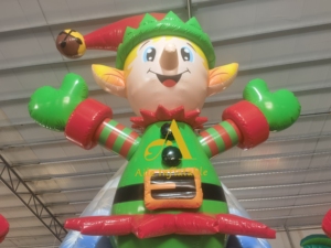 3D dessin animé personnage de noël flocon de neige sautant château enfants carnaval fête jeu elfe Igloo gonflable videur rebond maison - Product Image 6
