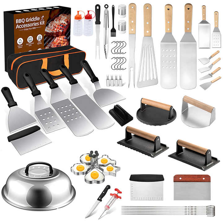 Amazon Hot Sale Stainless Steel Bbq Tools 18pcs Perfect Outdoor