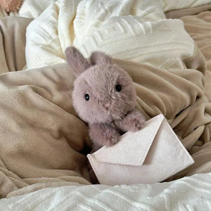 Peluche lapin messager mignon JE britannique, poupée facteur, enveloppe, lettre d'amour, Bugs Bunny, jouet en peluche, Saint-Valentin - Product Image 3