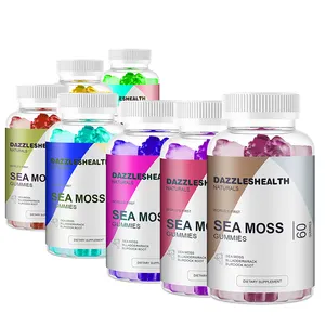 शाकाहारी कार्बनिक जंगली बैंगनी समुद्र के मॉस वजन घटाने विटामिन त्वचा देखभाल गुम्मीज पूरक - Product Image 1