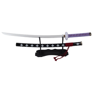 Vente en gros d'épée Anime une pièce épée Trafalgar D Water Law accessoires en bois jouet de jeu de rôle <span class=keywords><strong>Katana</strong></span> épées pour garçons Cosplay - Product Image 1