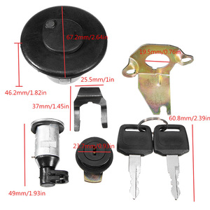 Ensemble de clés universelles pour interrupteur de démarrage et bouchon de réservoir de carburant, pour Scooter et moto 50cc GY6 150cc 139QMB, pièces de rechange en alliage d'aluminium - Product Image 4