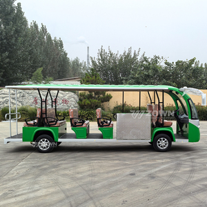 Open Top Green Sightseeing <b>Cart</b> <b>Foldable</b> Wheelchair Ramp Scenic Area Transport Vehicle - Product Image 6