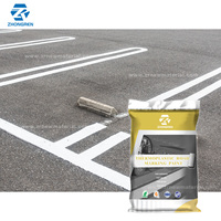 Excellent matériau peinture routière réfléchissante revêtement thermofusible peinture de marquage routier de couleur thermoplastique pour la construction