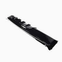 Difusor de Parachoques Trasero de Doble Salida Estilo M Sport en Negro Brillante ABS para BMW F22 2014-2017
