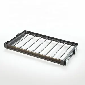 Accessoires de garde-robe, <span class=keywords><strong>porte</strong></span>-vêtements <span class=keywords><strong>coulissant</strong></span> réglable, <span class=keywords><strong>porte</strong></span>-pantalons <span class=keywords><strong>coulissant</strong></span> avec fermeture douce - Product Image 1