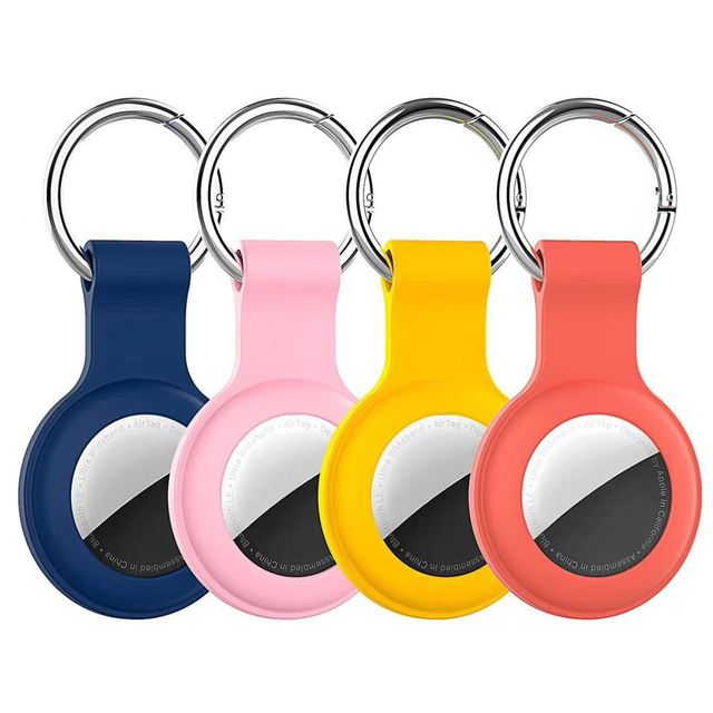 New Silicone Airtag Protective Cover Airtag Case  Waterproof Airtag Keychain Holder Case Protective Case Holder for air Tag
