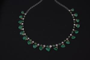 Luxury Synthetic Lab-Grown Round Brilliant Cut <b>Diamond</b> <b>Necklace</b> IGI Certification Rose Gold/<b>Silver</b>/Gold Options - Product Image 3