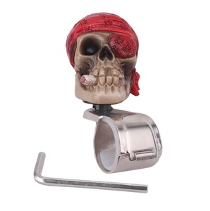 Pomello Decorativo in Resina per Volante <span class=keywords><strong>Auto</strong></span>, Manopola Girevole Stile Suicide - Product Image 5