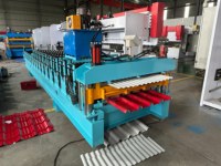 Línea de Producción Automática de Tejas Corrugadas/Esmaltadas/Trapezoidales, Máquina de Conformado de Doble Capa para Sudáfrica