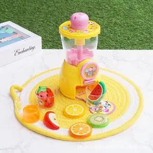 어린이 과일 믹서기 과즙 짜는기구 주방 장난감 과즙 짜는기구 플라스틱 시뮬레이션 재미 전기 무료 가전 제품
