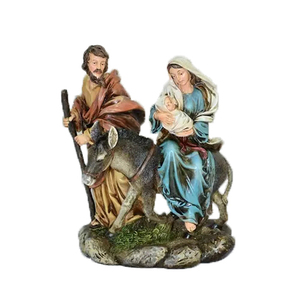 โรงงานราคาโดยตรงงานฝีมือเรซินไอคอนครอบครัวศักดิ์สิทธิ์ทำมือครอบครัวศักดิ์สิทธิ์ทางศาสนา - Product Image 4