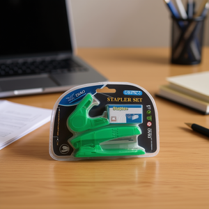 Juego de grapadoras Diao, color verde, 12 piezas, papelería de oficina - Product Image 2