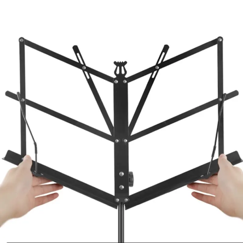 HEBIKUO P-02 portable foldable stable sheet music stand high quality craft well-designed music stand