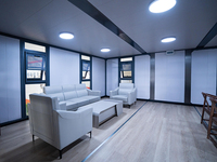 Maison conteneur pliable et extensible de 40 pieds, 2 à 4 chambres, maison mobile préfabriquée, mini-maison moderne préfabriquée