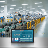 Computadora Industrial de 7 Pulgadas con WiFi y Bluetooth, Pantalla Táctil para Panel de Control de Producción en Fábrica, Todo en Uno Industrial
