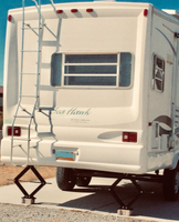 Crics à ciseaux pour remorque de camping-car et de camping-car avec poignée Capacité de 5000lb Stabilisateur de remorque Nivellement Jack Stands
