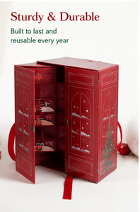 Christmas Advent Calendar Gift <b>Box</b> with Foldable Design Drawers Holiday Countdown Organizer for Candy Toys and <b>Small</b> Gifts - Product Image 6