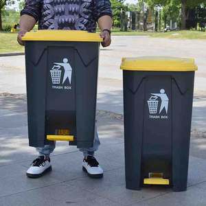 Wholesale Foot Pedal Plastic <strong>Kitchen</strong> Can with Press Type Lid <strong>Large</strong> Capacity Pedal Waste <strong>Bin</strong> - Product Image 6