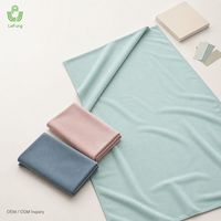 Toalla de Yoga de Microfibra de Gamuza con Logotipo Personalizado y Cierre de Cordón para Minoristas de Hot Yoga, Programa OEM ODM