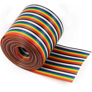 Câble plat en cuivre 40 broches Risingsaplings, ruban arc-en-ciel, pas de 1,27 mm, FFC/FPC pour connecteur Dupont JTAG ISP 2,54 mm IDC - Product Image 6