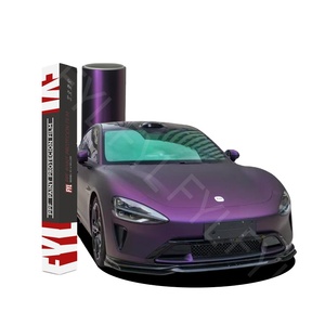 Pellicola di protezione autorigenerante autorigenerante per auto in raso Pinot nero in colore viola Ppf - Product Image 1