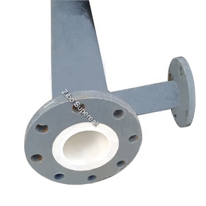 Tubo di rivestimento in ceramica allumina con piccola perdita di usura per gomito rivestito - Product Image 4